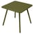 Table carrée Luxembourg métal vert / 80 x 80 cm - 4 pieds - Fermob