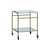 Carrello Zephyr vetro verde / 43 x 42 cm - HÜBSCH