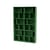 Read Bookcase wood green / W 139.2 x D 30 x H 211.8 cm - MONTANA