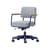 Sessel mit Rollen Fauteuil Direction Pivotant metall textil grau / Jean Prouvé 1951 - Vitra