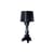 Tischleuchte Bourgie plastikmaterial schwarz / H 68 bis 78 cm - Ferruccio Laviani, 2004 - Kartell
