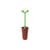 Brosse WC Merdolino plastique marron - Alessi