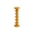 Slave Candle stick ceramic yellow / H 30 cm - Maison Sarah Lavoine
