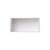 Scaffale Mini Stacked legno bianco / Large rettangolare 49x24 cm / Con fondo - Muuto