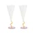 Sektgläser Curve glas bunt / Set von 2 - 18 cl - & klevering