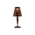 Big Battery LED Wireless rechargeable outdoor lamp plastic material brown / H 37 cm - USB charging - Kartell