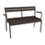 Bank mit Rückenlehne Luxembourg metall braun / 2-Sitzer - L 131 cm - Fermob