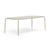 Toní Tablo Rectangular table metal beige / 220 x 99 cm - Hole for parasol - Fatboy