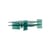 Table basse Kazimir verre vert / 108 x 109 x H 40 cm - Fait main en Italie - Glas Italia