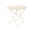 Table pliante Bistro métal beige / Ø 77 cm - 3/4 personnes - Trou parasol - Fermob