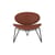 Gepolsterter Sessel Semper leder braun beige / Leder - AYTM