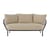 Gartensofa 2-Sitzer HiRay textil beige / B 162 cm - Kissen INKLUSIVE - Kartell
