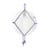 Miroir mural Shibari Rond verre bleu / Ø 65 cm - Moustache