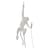 Pendelleuchte Monkey Hanging plastikmaterial weiß / H 80 cm - Seletti