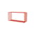 Scaffale Panton Wire Extended Rectangle metallo arancione / 70 x H 34,8 x P 25,7 cm - Verner Panton, 1971 - MONTANA