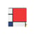 Armadio Homage to Mondrian legno multicolore / Shiro Kuramata, 1975 - L 112 x H 116 cm / Ruote - Cappellini