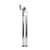 Lampada a stelo Modulation grigio argento metallo / H 185 cm - Alluminio - Axel Chay