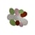 Miroir mural Bouquet verre multicolore / 130 x 105 cm - Glas Italia