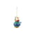 Palle di Natale Fleurs de Jorì ceramica blu multicolore oro / Vecchio e il Mare - Porcellana dipinta a mano - Alessi