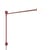 Applique con presa Potence pivotante Mini metallo rosso / Charlotte Perriand, 1938 - L 100 cm - Nemo