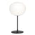 Tischleuchte Glo-Ball T1 glas weiß schwarz / H 60 cm - Mundgeblasenes Glas - Flos