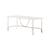 Table rectangulaire Salo métal beige / 203 x 90 cm - Unopiu