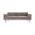 Canapé droit Wind tissu gris / L 200 cm - Velours - BROSTE COPENHAGEN