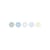 Magnet Dots plastikmaterial bunt / 5er-Set - Vitra