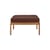 Outdoor-Hocker Jack Outdoor textil holz rot / 71 x 54 cm - Teakholz - Ethnicraft
