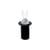 Porte cure-dents Magic Bunny plastique noir - Alessi