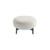 Pouf Lunam tissu blanc / Ø 63 cm - Tissu bouclé - Kartell