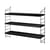 Regal String® Pocket holz schwarz / B 60 x H 50 cm - Neuauflage 1949 - String Furniture