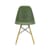 Stuhl RE DSW - Eames Plastic Side Chair plastikmaterial grün / (1950) - Beine aus hellem Holz / recycelt - Vitra