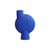 Vase Sphere Buble Medium keramik blau / H 26 cm - 101 COPENHAGEN