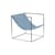 Fauteuil Solo tissu bleu Outdoor - valerie objects