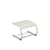 Holly Pouf textile white / Foot rest - Fabric / 65 x 52 cm - Emu