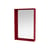 Miroir mural Colour Frame - Shelfie bois rouge / 46,8 x 69,6 x P 9,9 cm - MONTANA