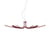 Sospensione Asteria LED metallo rosso / Ø 105 cm - Foscarini