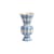 Vase Rhombic céramique bleu / Ø 16 x H 29,5 cm - Peint à la main - & klevering