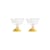 Coppa Tulip vetro giallo / Set di 2 - & klevering