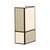 Applique Radieuse tessuto verde / H 36 cm - Cotone / Non elettrificata - Maison Sarah Lavoine