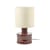 Lampe de table Catherine céramique rouge / Grès & tissu - Ø 25 x H 47 cm - Serax