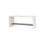 Panchina Montsk legno bianco / Portaoggetti - L 100 cm - MONTANA