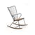 Rocking chair Paon metallo nero legno naturale / Metallo & bambù - Houe