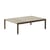 Table basse Couple céramique beige / 84.5 x 120 x H 35 cm - Plateau grès réversible - Muuto