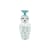 Vase Canopie - Kiki keramik blau / Mit Deckel - Ø 17 x H 41,6 cm - Seletti