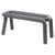 Banc design Bold tissu gris foncé / L 100 cm - Moustache