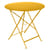 Tavolo pieghevole Bistro metallo giallo /Ø 77 cm - 3/4 persone - Foro per ombrellone - Fermob