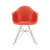 Fauteuil RE DAR - Eames Plastic Armchair plastique rouge / (1950) - Pieds chromés / Recyclé - Vitra