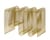 Curva Magazine holder metal gold L 40 x H 30 cm - AYTM